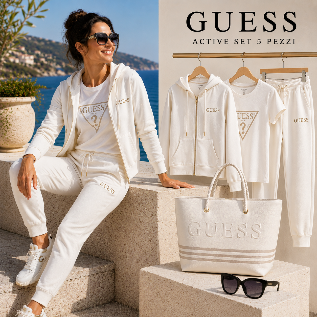 OFFERTA FUORITUTTO! SET 5 PEZZI GUESS AL PREZZO DI 1