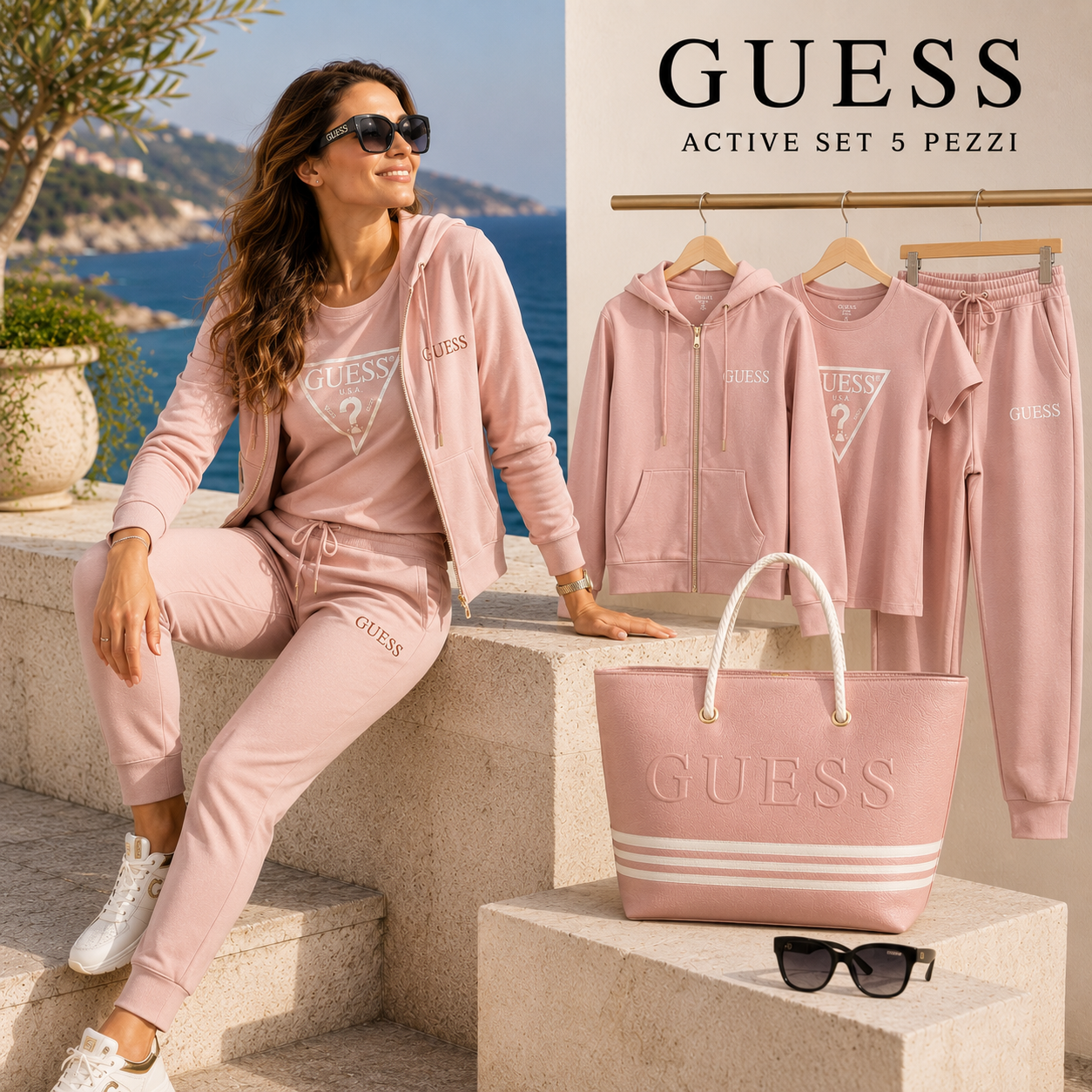OFFERTA FUORITUTTO! SET 5 PEZZI GUESS AL PREZZO DI 1