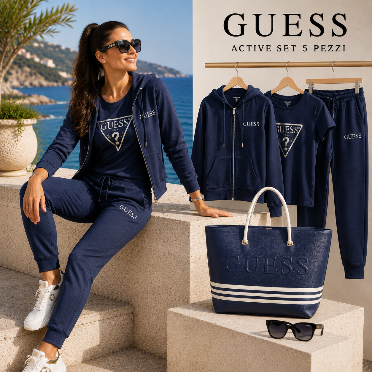 OFFERTA FUORITUTTO! SET 5 PEZZI GUESS AL PREZZO DI 1